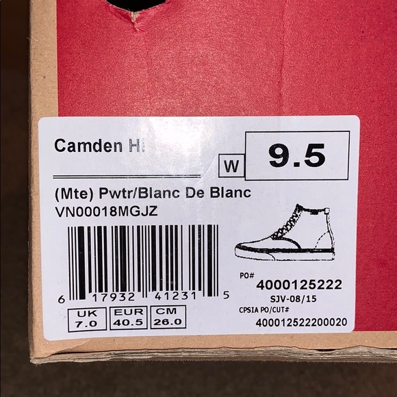 Vans Camden HI Sneakers Shoes - Picture 6 of 8